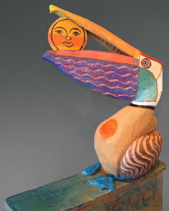 Key West Pottery co-owner and former AIR, Adam Russell debuts his latest body of two and three-dimensional work. Future Ancient springs from Adam’s love of history and indigenous methodology, as it is filtered through a contemporary/postmodern lens. The result is a colorful celebration of island aesthetics and an over-sized and entirely unique take on ceramics.