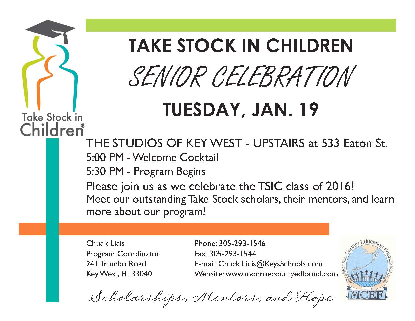 Join Take Stock in Children to celebrate the 2016 graduating class!