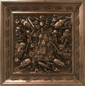 Mixed media collage by Flower Conroy