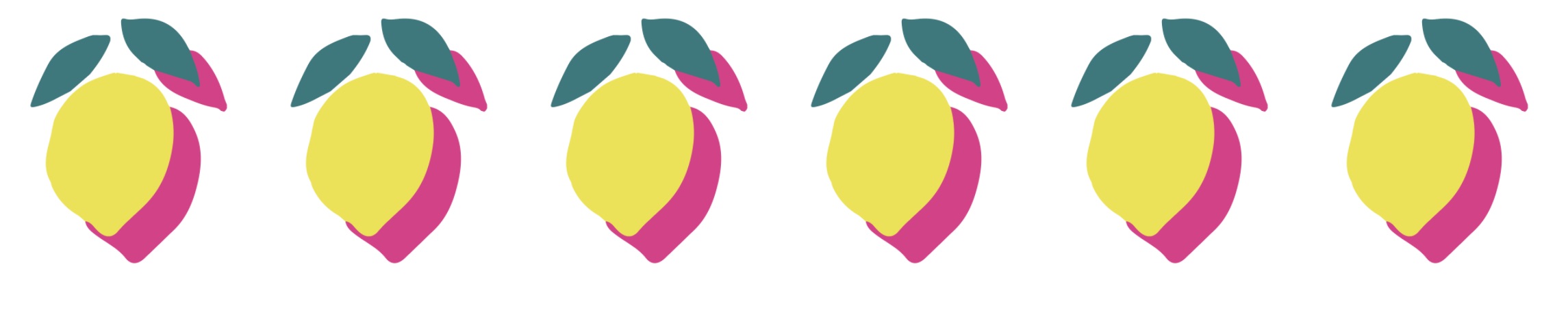 Mangos graphic yellow pink and green