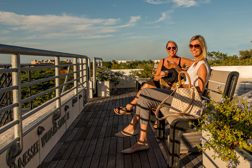 Our Hugh’s View roof terrace offers the best views in town, and an ideal spot to catch the sunset and a drink with friends. The bar is open, admission is free, and everyone looks great in the golden twilight.