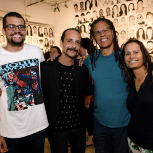 photo of four people at The Studios exhibit