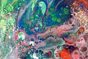 Using both chemistry and artistry, explore a creative way of painting through pouring different acrylic paints.