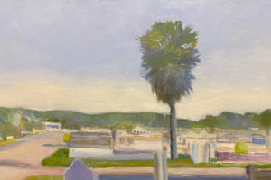 Bennett’s series of intimate paintings illuminate the slower side of Key West, and the expansiveness of vistas beyond the island. Each work is observed from nature, but not plein air, allowing her memory of the scene to inform the painting.