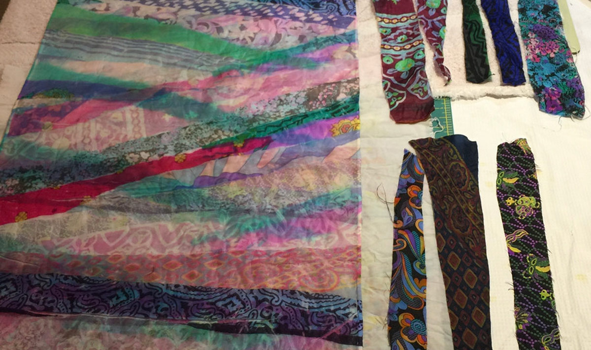 Create your own stunning, colorful and permanent fabric design on a new silk scarf.