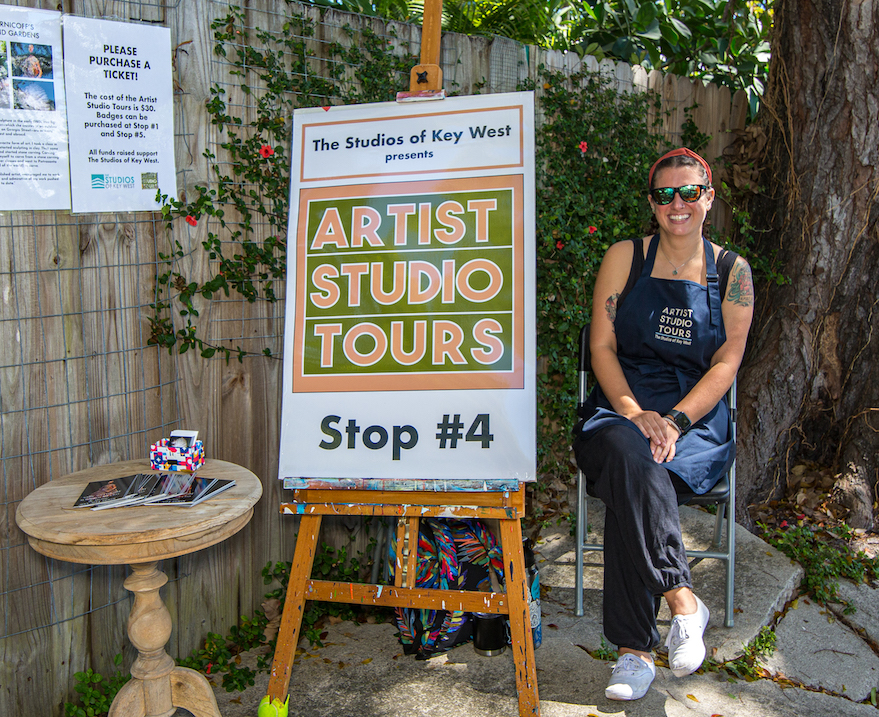 Discover the hidden studios and creative energy of a midtown neighborhood on this self-guided tour!
Step inside studios tucked behind palms and quiet streets, meet the artists, and see where the work really happens. Along the way, you’ll find a diverse mix of painting, ceramics, mixed media, and more—plus a few surprises you might not expect.